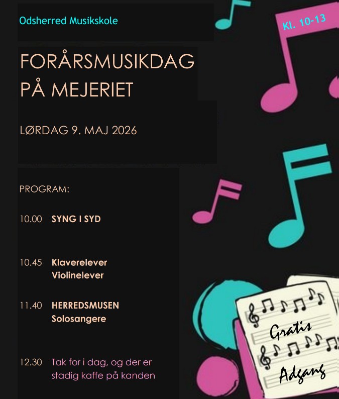 Illustration af plakat om Forårsmusikdagen 2026